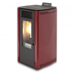 Pellet heater ZIBRO Fiorina 74 S-Line Red